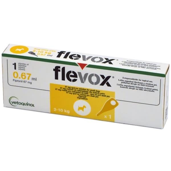 Flevox S pes 2-10kg , 67 mg spot-on 1x 0,67ml