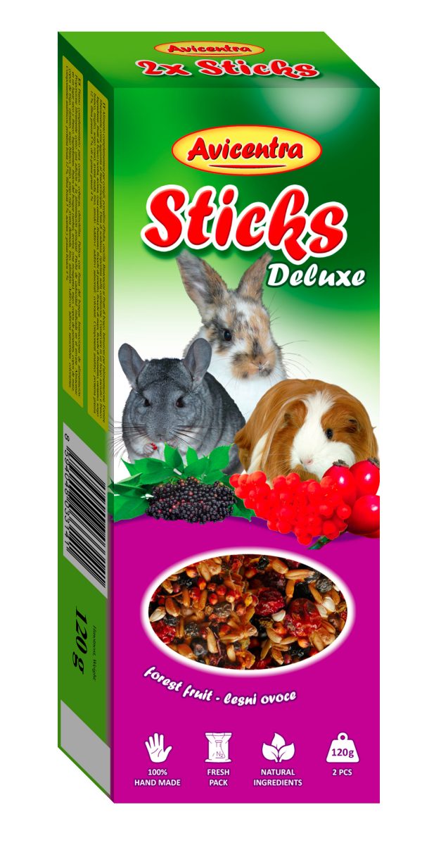 Avicentra tyčinky velký hlodavec - lesní ovoce 2ks