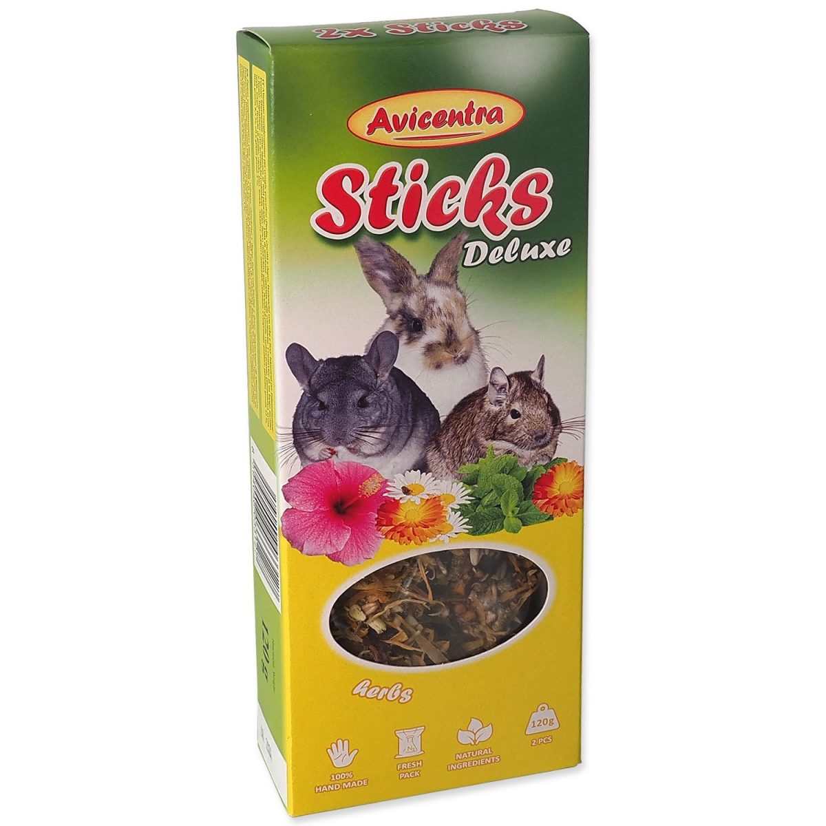 Tyčinka velký hlodavec s bylinkami 2ks