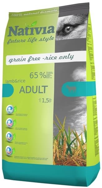 Nativia Dog Adult Lamb & Rice 3kg