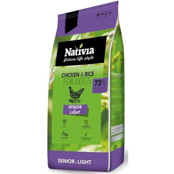 Nativia Senior & Light Chicken & Rice 3 kg