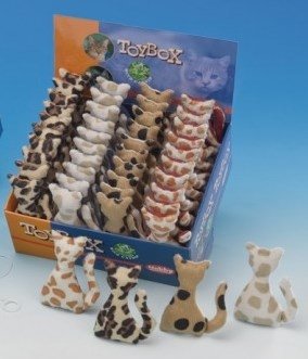 Nobby Kočka plyš hračka cat 9cm, 40ks