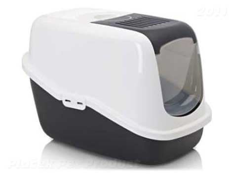 Toaleta Savic Nestor bílo-černá 56x39x38,5cm zámek