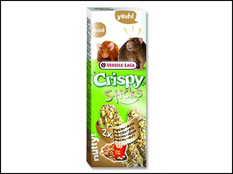 Tyčinky Crispy s kukuřicí a oříšky pro potkany a myši 110g