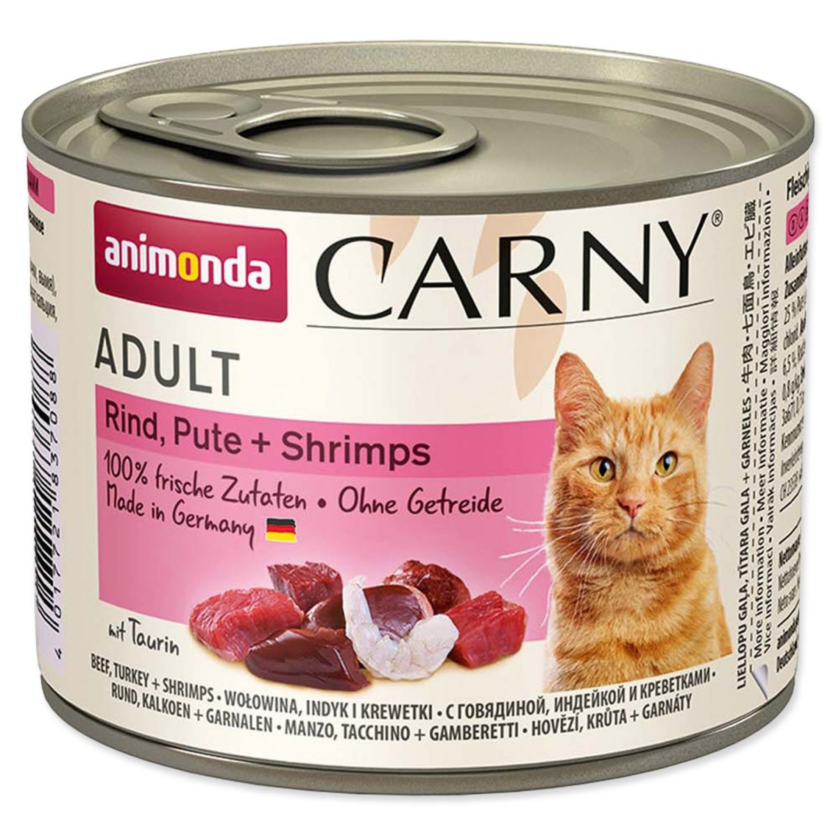 Konzerva Animonda Carny Adult hovězí+krůta+garnaty 200g