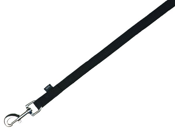 Stopovací vodítko, bavlna, černá M-L: 15 m/20 mm