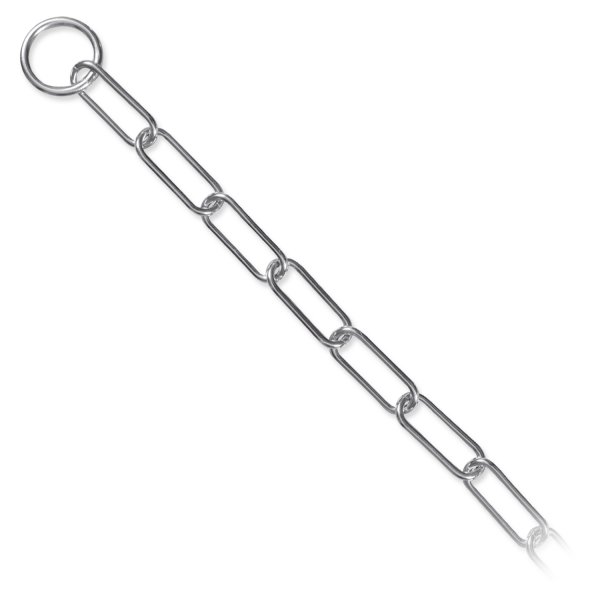 Stahovací obojek jednořadý velká oka 54cm/4mm