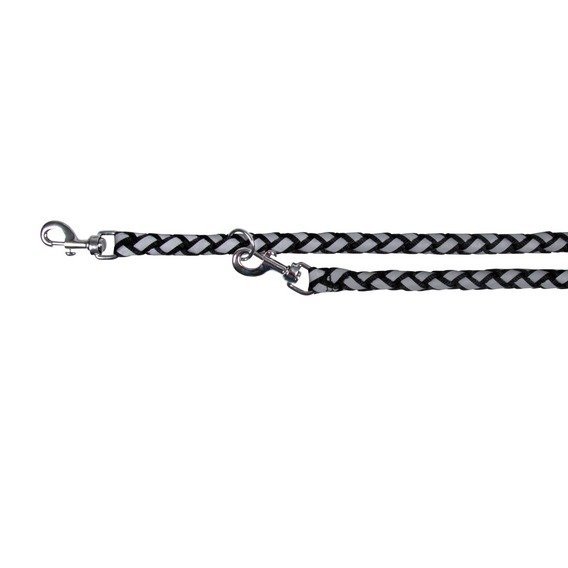 Vodítko CAVO kulaté reflexní přepínací, černá L-XL:2,00m/18mm