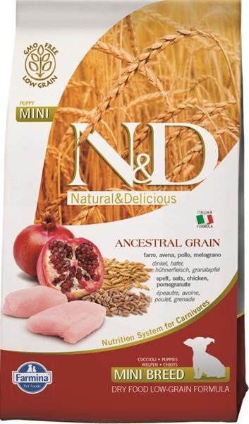 N&D Low Grain DOG Puppy Mini Chicken & Pomegr 2,5kg