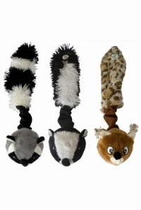 Skinneeez Hračka pes Míč s ocáskem pískací 26cm