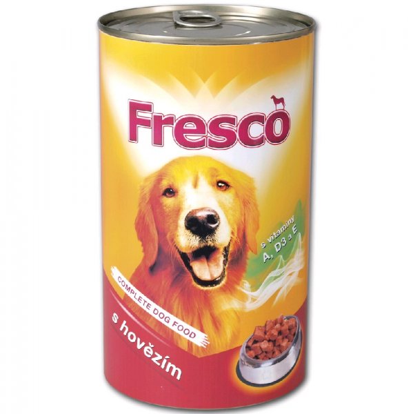 Konzerva Fresco dog hovězí kousy 1240g