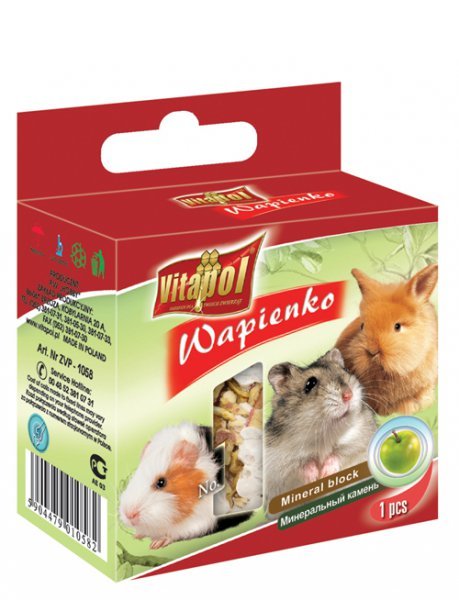 VITAPOL minerální kámen hlodavec jablko 40g