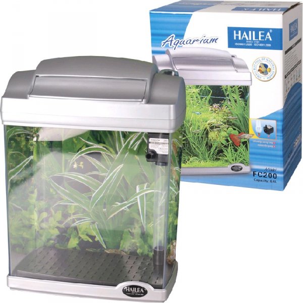 Hailea FC-200-2 akvarijní set 4 l stříbrný