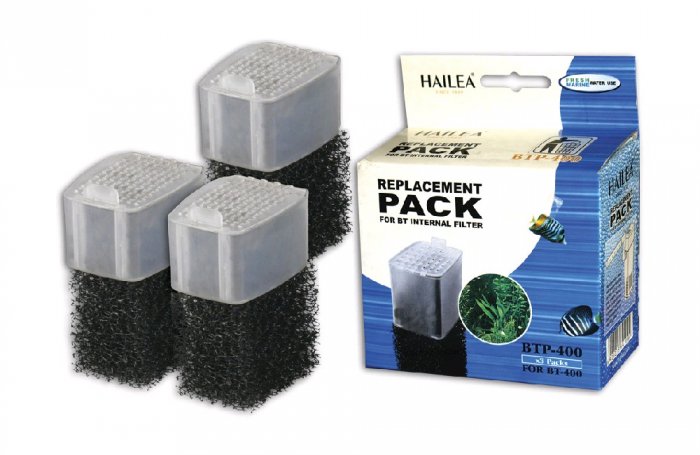 Náplň do vnitřního filtru BTP-400 Hailea, 3 ks v bal.