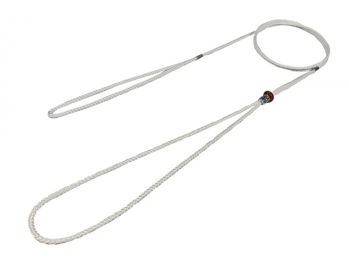 Vodítko nylon předváděcí - bílé B&F 0,3 x 140 cm