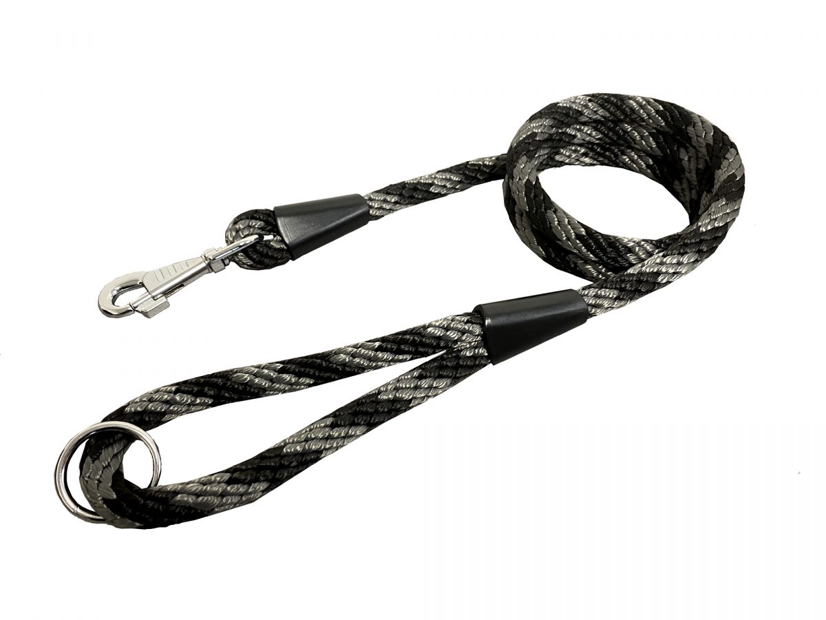 vodítko nylon 14x150 černo-šedé