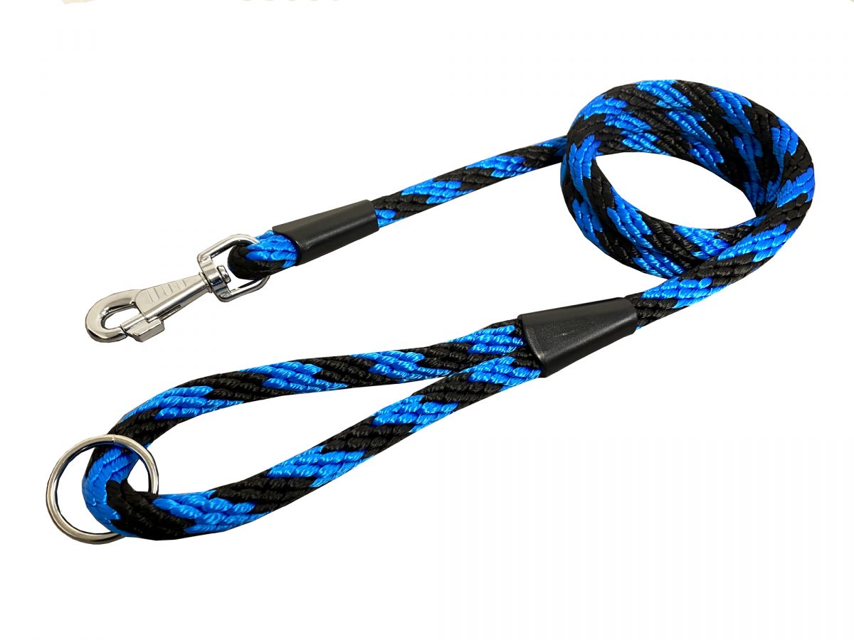 vodítko nylon 15x150 černo-modrá