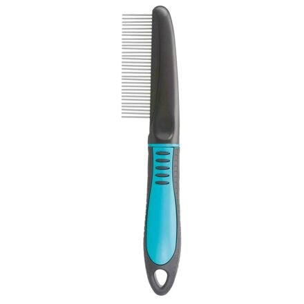 Trixie Hřeben střední s rotačními zuby s protiskluzovou rukojetí 22cm