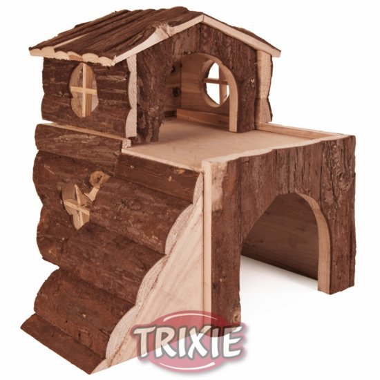 Dřevěný domek BJORK pro křečky, 2 místnosti 15 x 15 x 16 cm