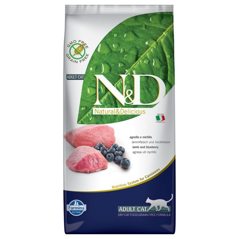 N&D PRIME CAT Adult Lamb & Blueberry 10kg