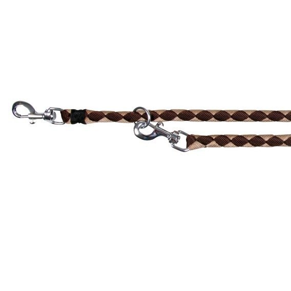 Vodítko CAVO kulaté prodlužovací L-XL  2m/18 mm hnědo-béžové
