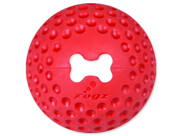 Rogz hračka pes Míček GUMZ malý 4,9cm Červená