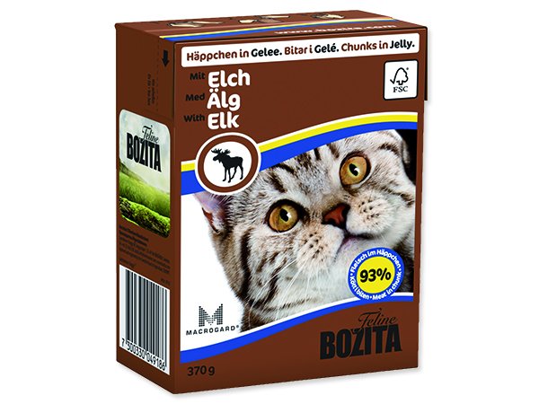 BOZITA kousky v želé s losím masem 370g