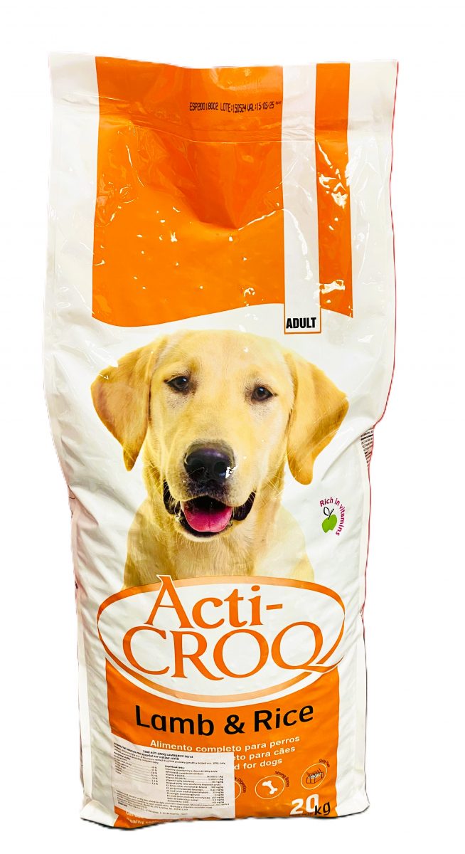 ACTI-CROQ  Dog Lamb & Rice 20kg 26/12