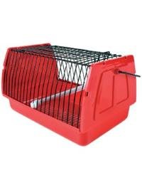Přepravka pro ptáky 22x14x15cm plast červená  TR