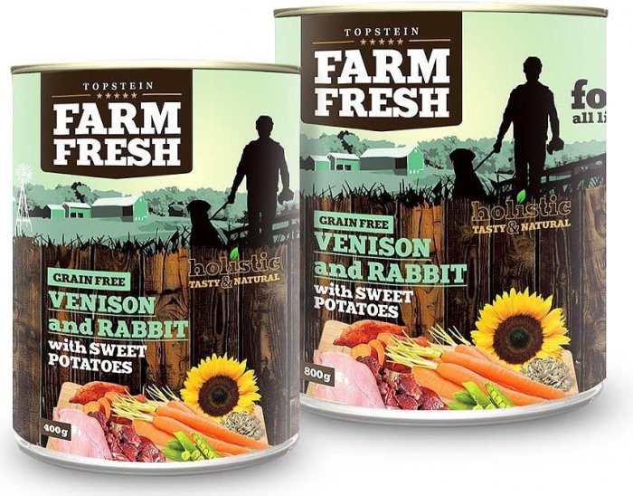 Farm Fresh Venison and Rabbit with Sweet Potatoes 400 g