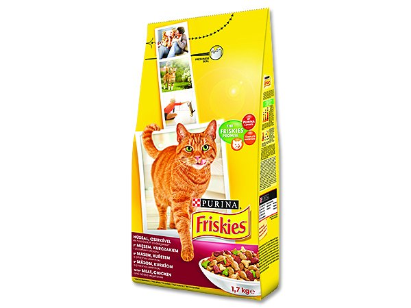 Granule FRISKIES maso + zelenina 1,7 kg