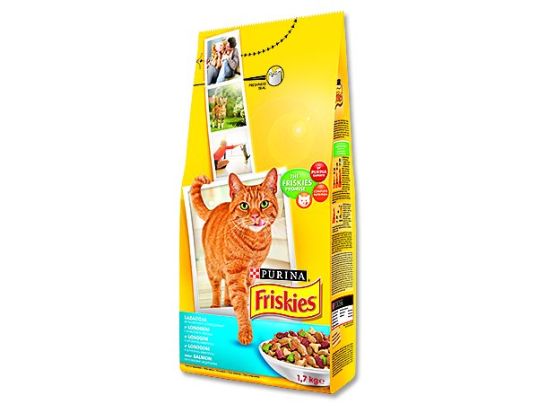 Granule FRISKIES losos + zelenina 1,7kg