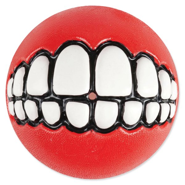 Rogz hračka pes Balon GRINZ guma 4,9cm Červená