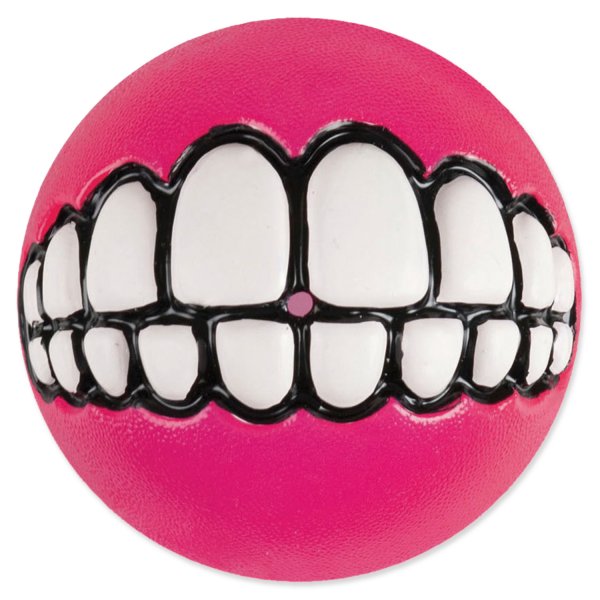 Rogz hračka pes Balon GRINZ guma 7,8cm Růžová