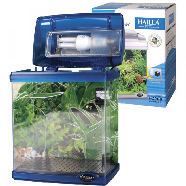 Akvarijní komplet FC-200-2 Hailea modrý 4 l