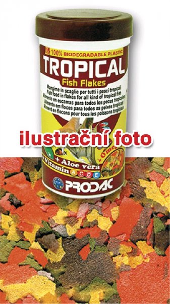 Prodac Tropical Fish Flakes - univerzální krmivo, 100ml/20g