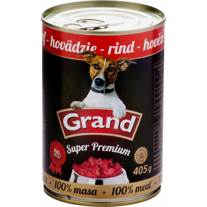 GRAND Superpremium pes hovězí 405g