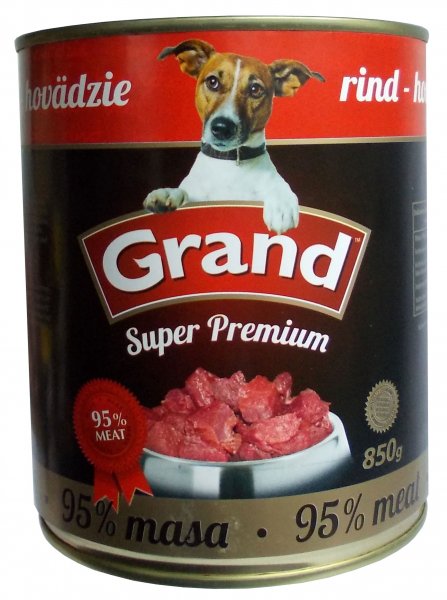 GRAND Superpremium pes hovězí 850g
