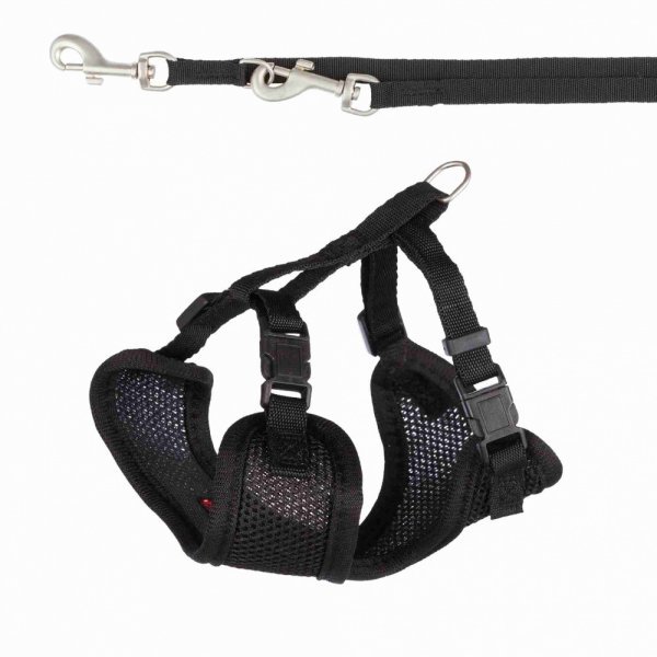 Postroj vestička 23-34cm/10mm + vodítko 2,00m/10mm - černá