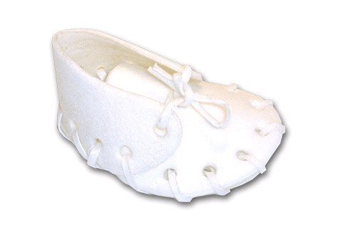 Botička bílá malá, 7,5cm - 25ks