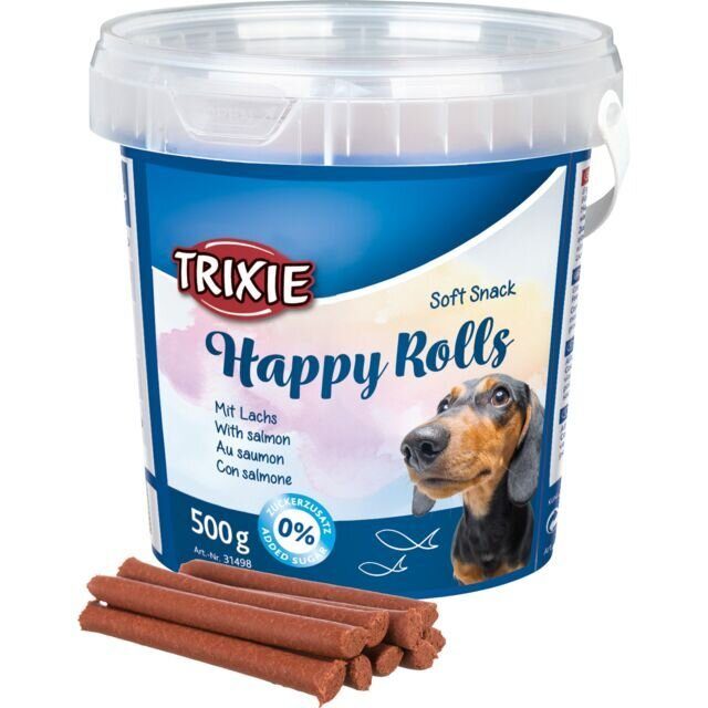 Soft Snack Happy Rolls - tyčinky s lososem, kyblík 500 g