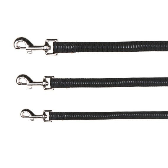 Vodítko SOFTLINE ELEGANCE 1,00m/20mm (M-L)  - černo/béžová