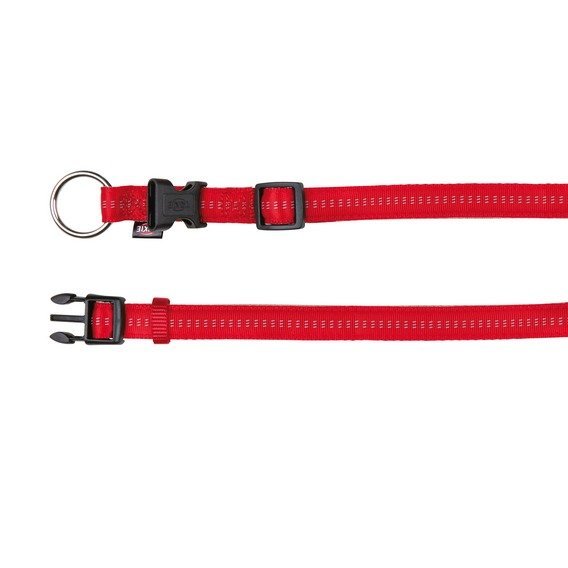 Obojek SOFTLINE ELEGANCE 40-65cm/25mm (L-XL)  - červeno/béžová