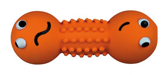 Latexová činka s obličejem, plněná, různé barvy 19 cm