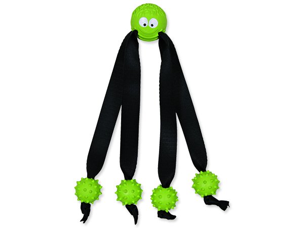 Míč z tvrdé gumy chobotnice s chapadly 24 cm