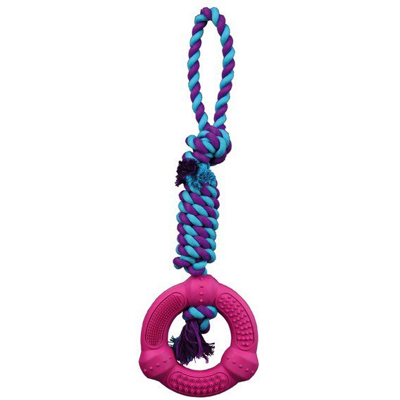 DENTAFun gumový kroužek na bavlněném robustním uzlu12cm/41cm