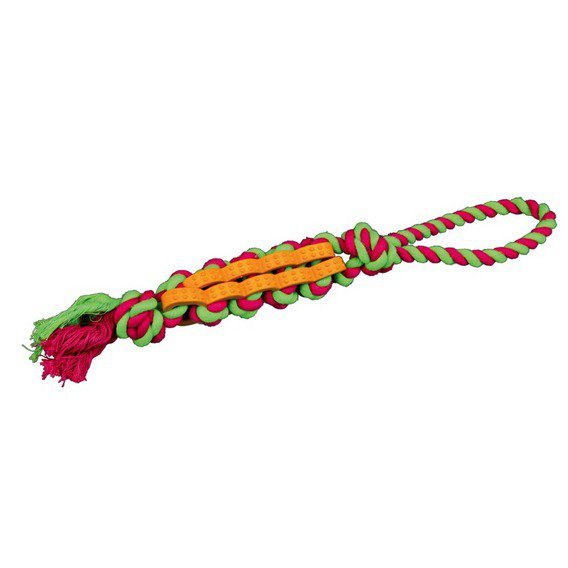 DENTAFun propletenec bavlna/guma na laně malý 4 cm/37 cm