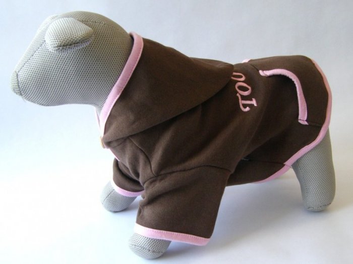 Tričko too cool hnědo-růžové XS 18 cm