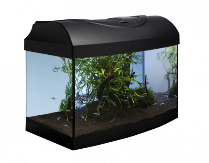 Diversa akvarijní set 40 černý oblý 40x25x25 cm