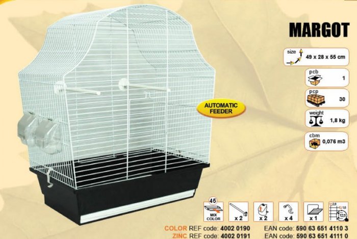 Klec MARGOT II. - chrom 505x280x540mm